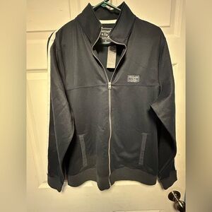 Abercrombie & Fitch Navy Track Zip-Up Jacket